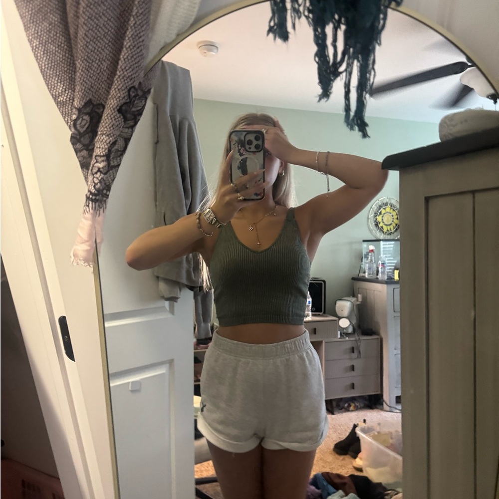 Wishlist Olive Green Tank Top